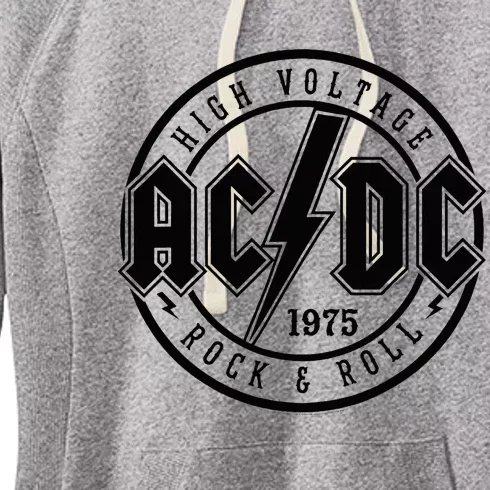 Classic White Cotton Rock & Roll Women's Fleece Hoodie