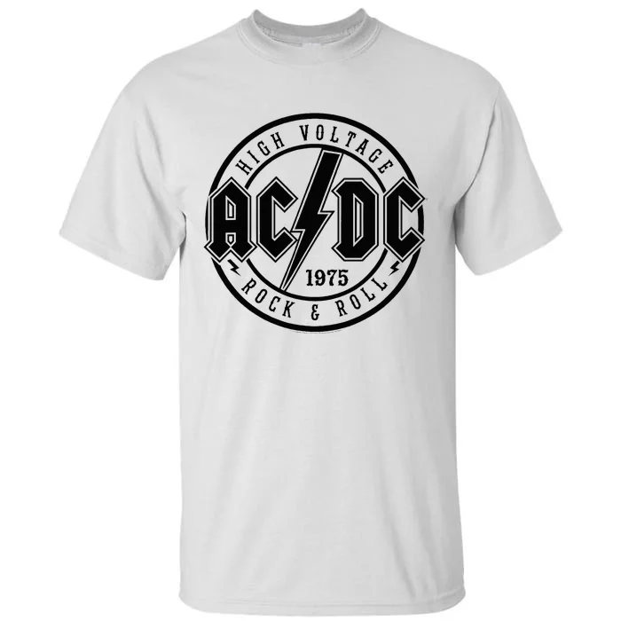 Classic White Cotton Rock & Roll Tall T-Shirt