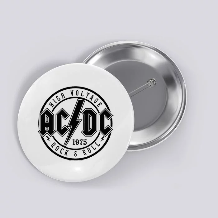 Classic White Cotton Rock & Roll Button