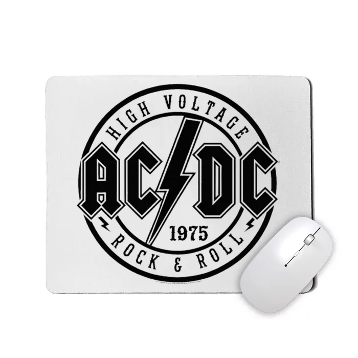 Classic White Cotton Rock & Roll Mousepad