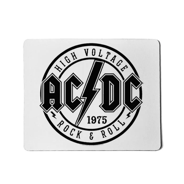 Classic White Cotton Rock & Roll Mousepad