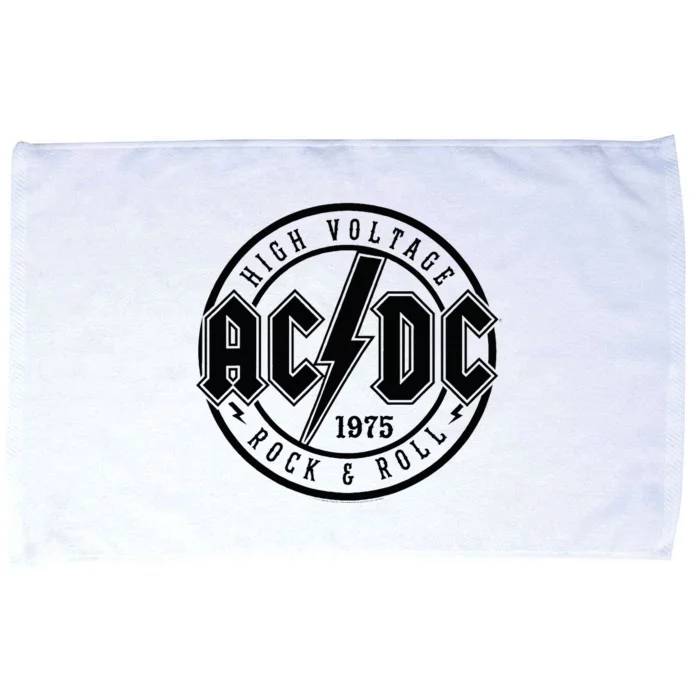 Classic White Cotton Rock & Roll Microfiber Hand Towel