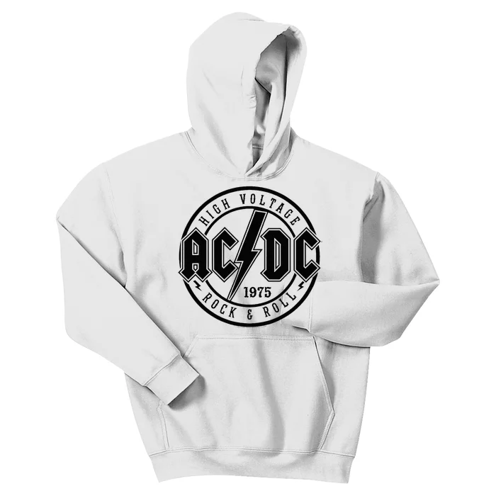 Classic White Cotton Rock & Roll Kids Hoodie