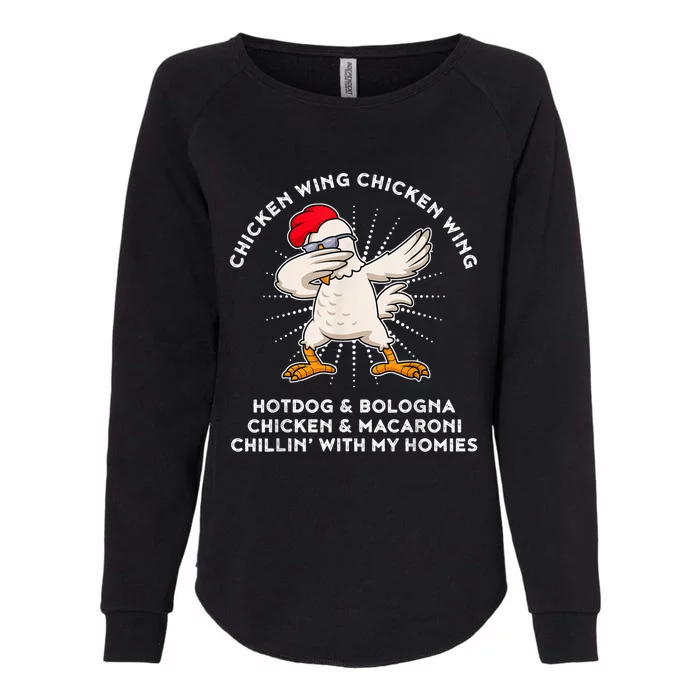 Chicken Wing Chicken Wing Shirt Song Lyric Hot Dog Bologna Womens California Wash Sweatshirt