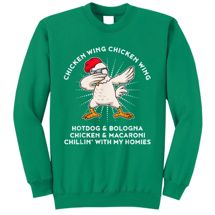 Chicken Wing Chicken Wing Shirt Song Lyric Hot Dog Bologna Sweatshirt