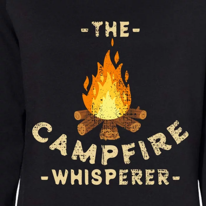 Campfire Whisperer Camping Pun Camper Campfire Funny Gift Womens California Wash Sweatshirt