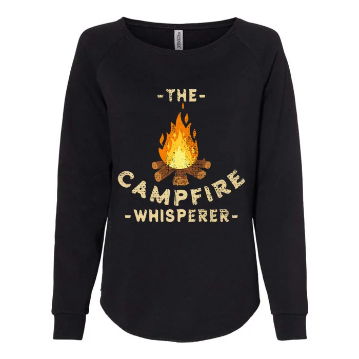 Campfire Whisperer Camping Pun Camper Campfire Funny Gift Womens California Wash Sweatshirt