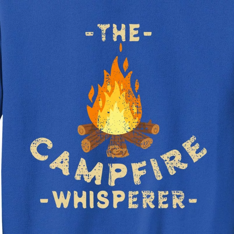 Campfire Whisperer Camping Pun Camper Campfire Funny Gift Tall Sweatshirt