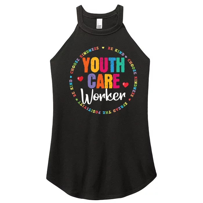 Care Worker Child Life Specialist Childcare Assistant Women’s Perfect Tri Rocker Tank