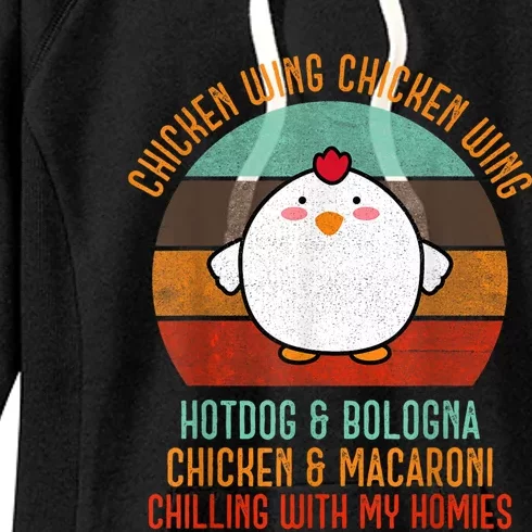 Chicken Wing Chicken Wing Shirt Song Lyric Hot Dog Bologna Women's Fleece Hoodie