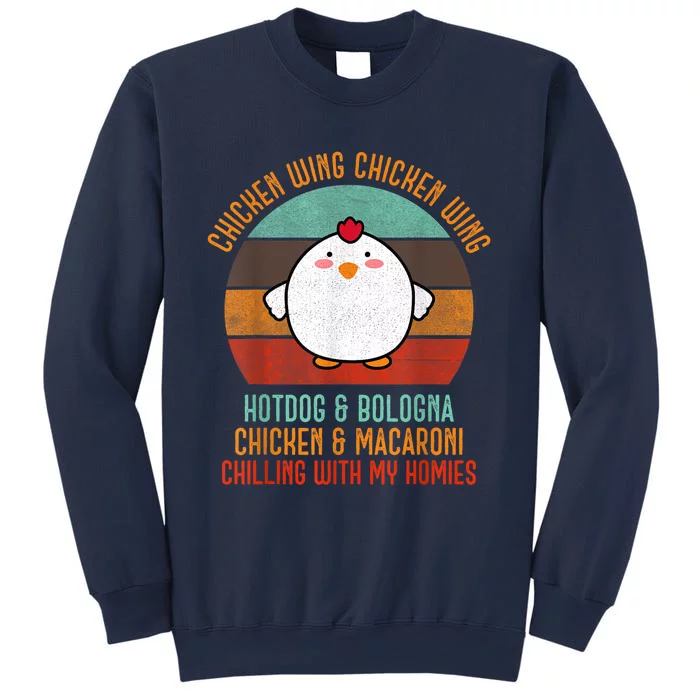 Chicken Wing Chicken Wing Shirt Song Lyric Hot Dog Bologna Sweatshirt