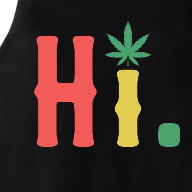 Cannabis Weed Ladies Tri-Blend Wicking Tank