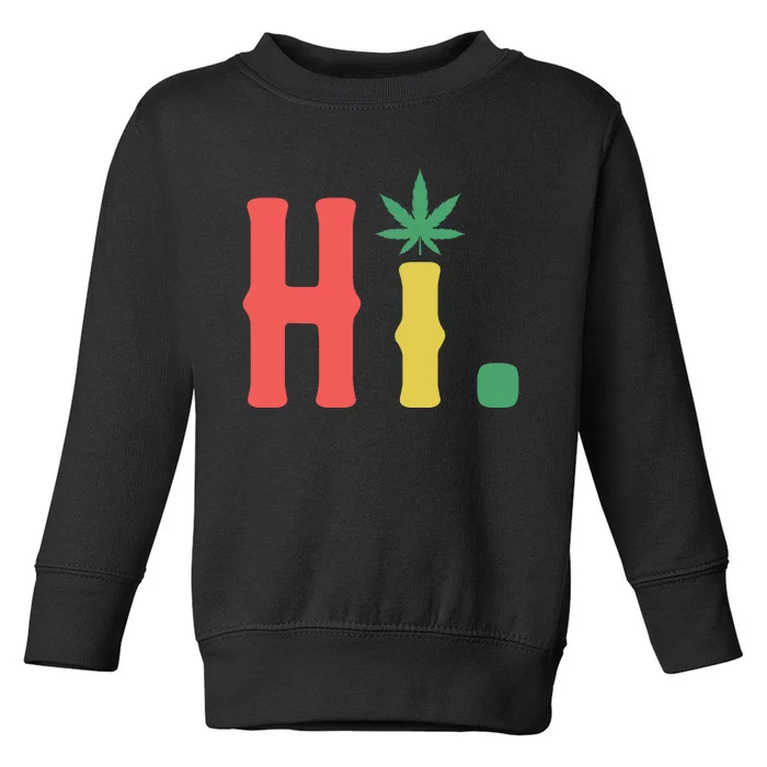 Cannabis Weed Toddler Sweatshirt