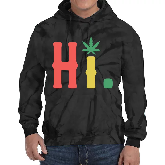 Cannabis Weed Tie Dye Hoodie