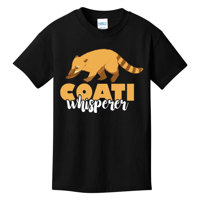 Coati Whisperer Coatimundi Raccoon Wildlife Animal Kids T-Shirt