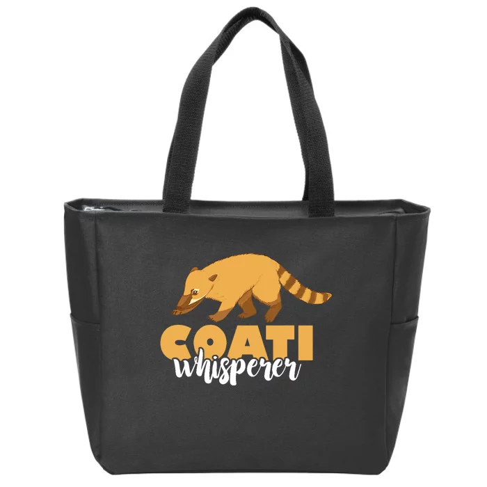 Coati Whisperer Coatimundi Raccoon Wildlife Animal Zip Tote Bag