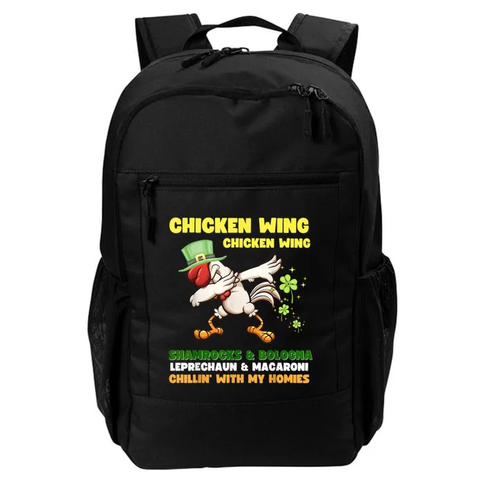 Chicken Wing Chicken Wing Song Hot Dog Bologna St Pattys Day Daily Commute Backpack