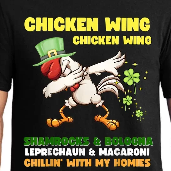 Chicken Wing Chicken Wing Song Hot Dog Bologna St Pattys Day Pajama Set