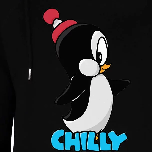 CHILLYS WILLY CARTOON funny animal Womens Funnel Neck Pullover Hood