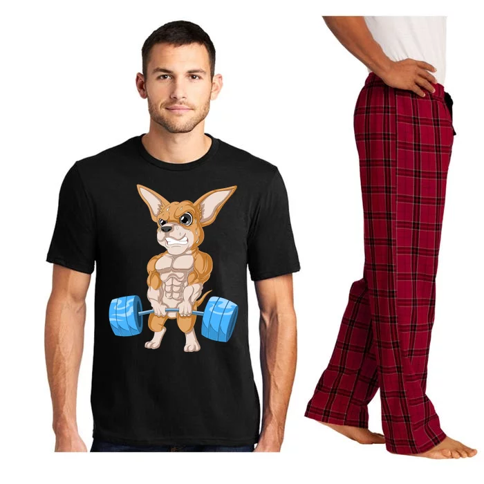 Chihuahua Weightlifting Pajama Set