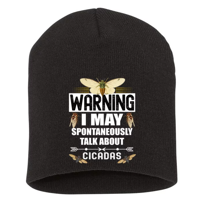 Cicada Warning Short Acrylic Beanie