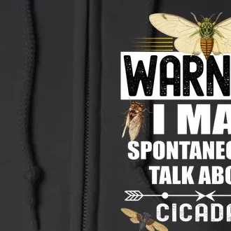 Cicada Warning Full Zip Hoodie