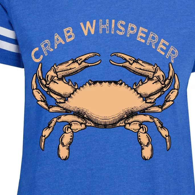 Crab Whisperer Crab Lover Funny Crab Quote Enza Ladies Jersey Football T-Shirt