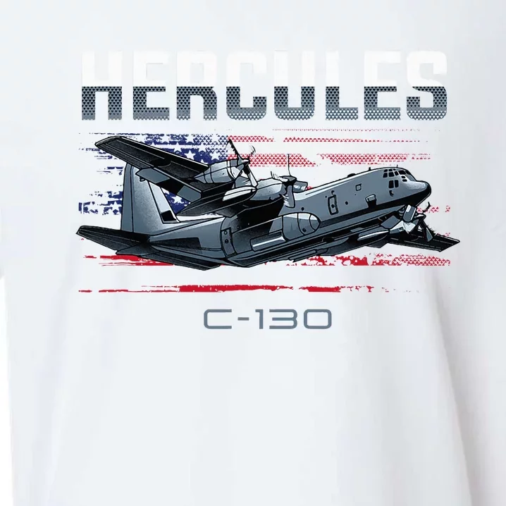 Cargo Warplane C130 Hercules Military Sueded Cloud Jersey T-Shirt