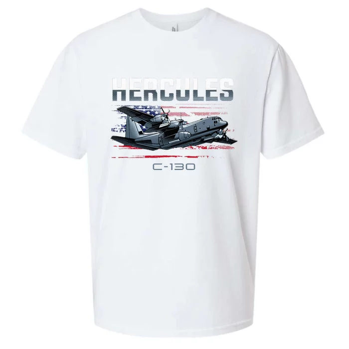 Cargo Warplane C130 Hercules Military Sueded Cloud Jersey T-Shirt