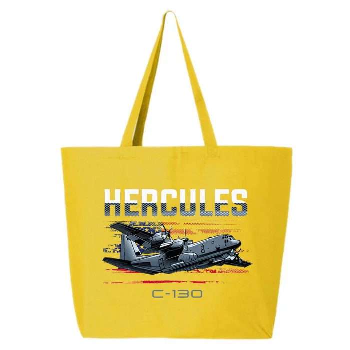 Cargo Warplane C130 Hercules Military 25L Jumbo Tote