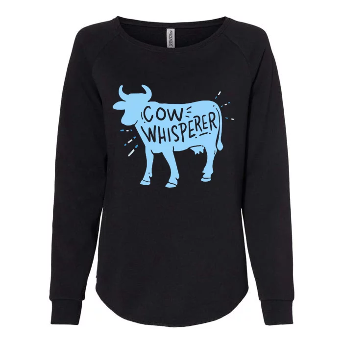 Cow Whisperer Cow Farmer & Rancher Cute Gift Womens California Wash Sweatshirt