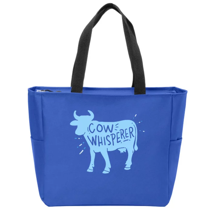 Cow Whisperer Cow Farmer & Rancher Cute Gift Zip Tote Bag