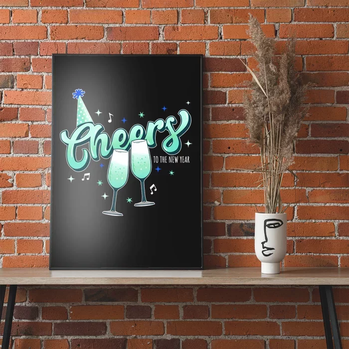 Cheers Wine Christmas Holiday Season Xmas Poster