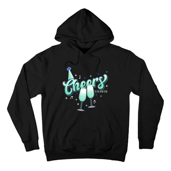 Cheers Wine Christmas Holiday Season Xmas Tall Hoodie