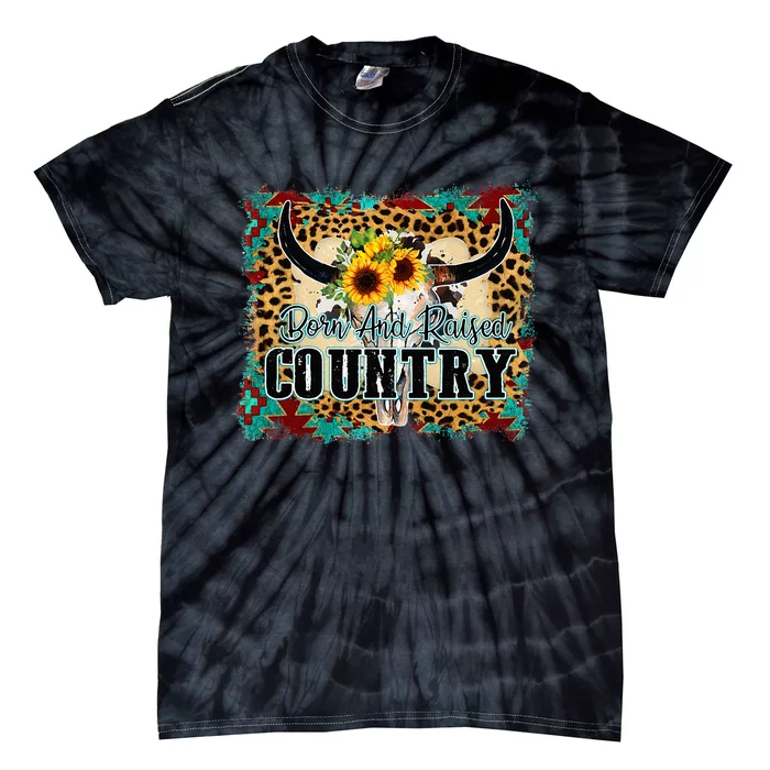 Country Western Cactus Sunflower Apparel Women Tie-Dye T-Shirt