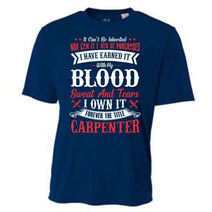 Carpenter Woodworking Cooling Performance Crew T-Shirt