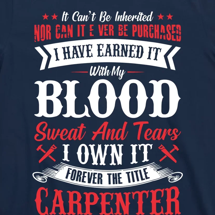 Carpenter Woodworking T-Shirt