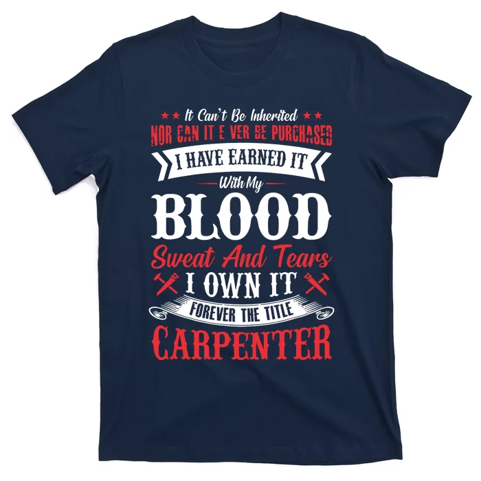 Carpenter Woodworking T-Shirt