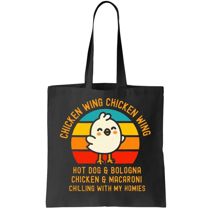 Chicken Wing Chicken Wing Hot Dog And Bologna Tote Bag