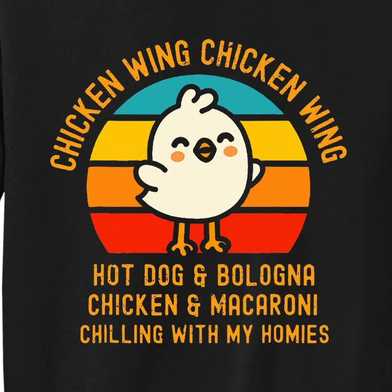 Chicken Wing Chicken Wing Hot Dog And Bologna Tall Sweatshirt