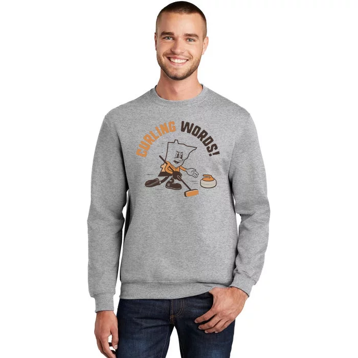 Curling Words Tall Sweatshirt