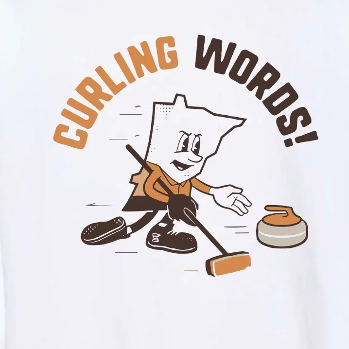 Curling Words Garment-Dyed Sweatshirt