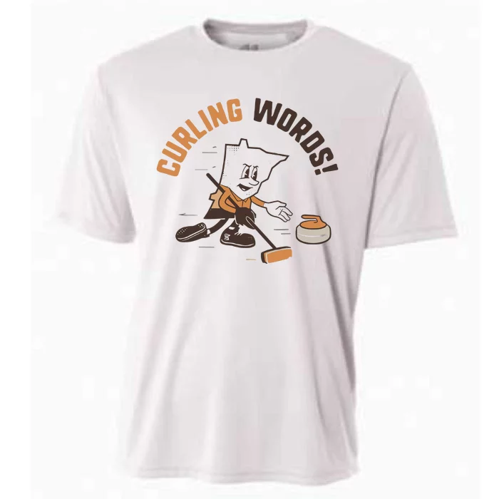 Curling Words Cooling Performance Crew T-Shirt