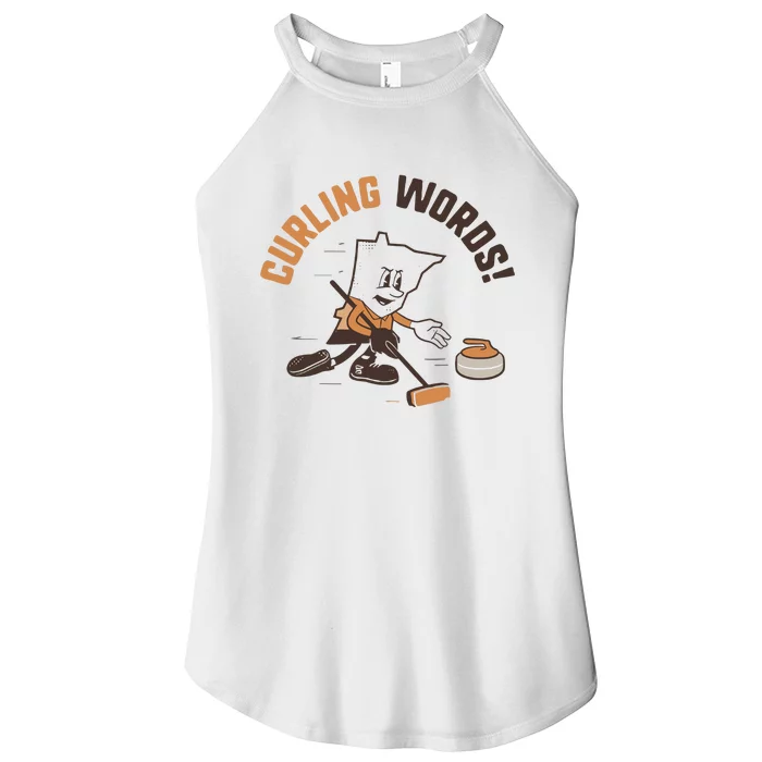 Curling Words Women’s Perfect Tri Rocker Tank