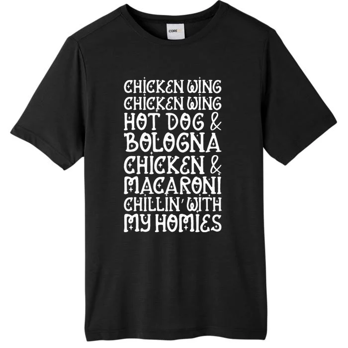 Chicken Wing Chicken Wing Hot Dog And Bologna Funny ChromaSoft Performance T-Shirt