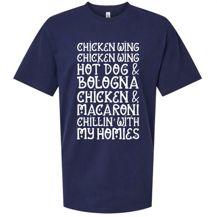 Chicken Wing Chicken Wing Hot Dog And Bologna Funny Sueded Cloud Jersey T-Shirt