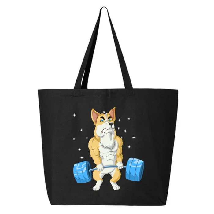 Corgi Weightlifting 25L Jumbo Tote