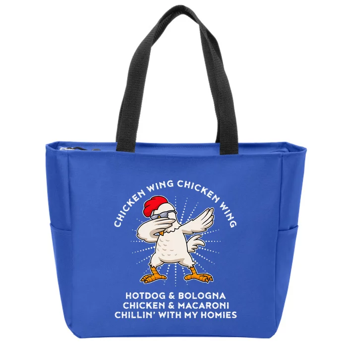 Chicken Wing Chicken Wing Hot Dog Zip Tote Bag