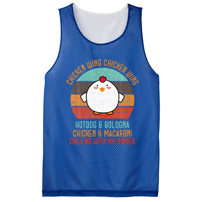 Chicken Wing Chicken Wing Song Lyric Hot Dog Bologna Mesh Reversible Basketball Jersey Tank