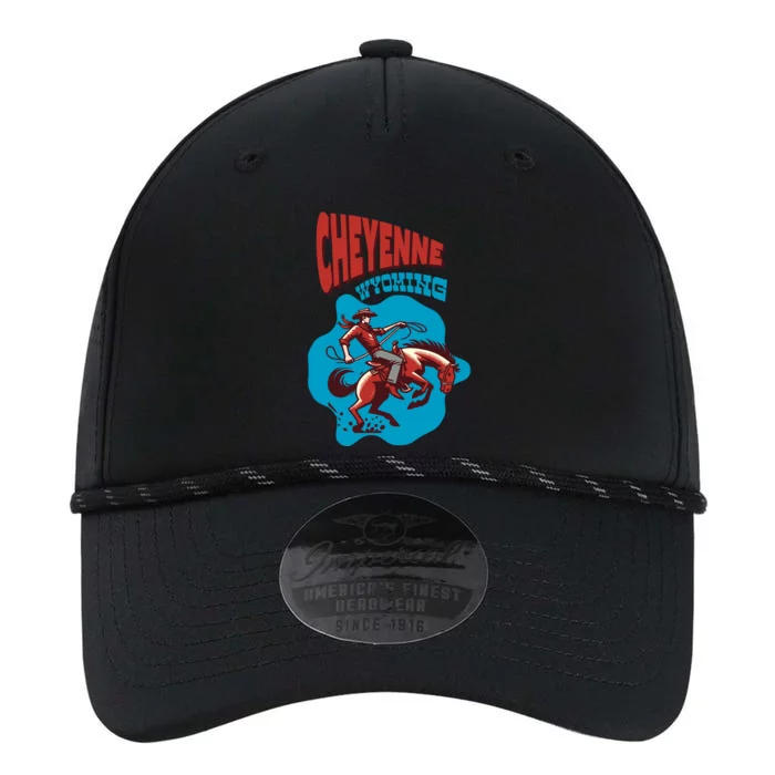 Cheyenne Wyoming Cowboy Vintage Performance The Dyno Cap